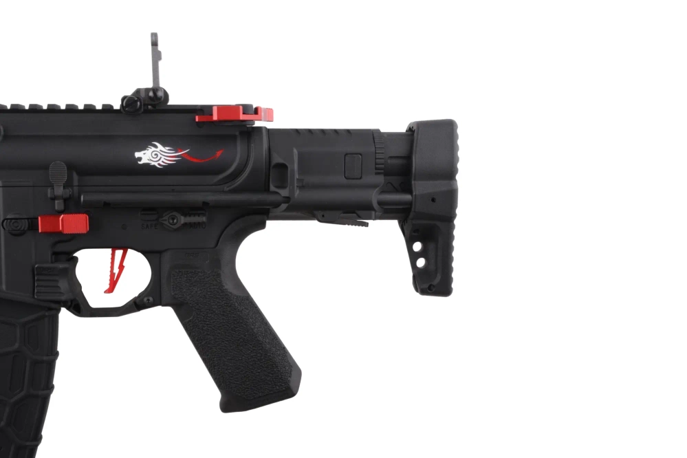 Replika karabinka Avalon Leopard CQB - Black/Red
