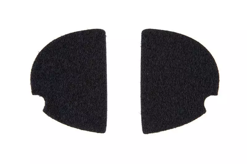 Naklejki z rzepami na ochronniki słuchu - czarne