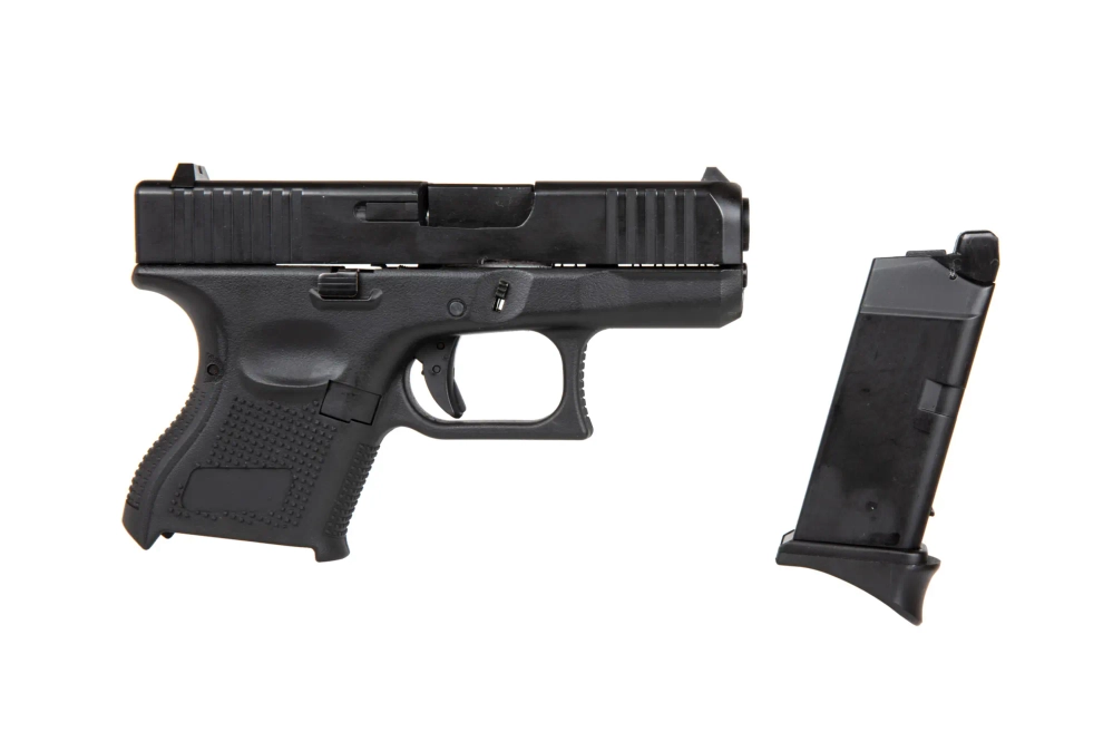 Replika zbraně 724B Full Auto (green gasovéová) - černá