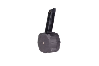 Plynový bubnový zásobník 130 kuliček pro airsoftové zbraně G17 (OUTLET)