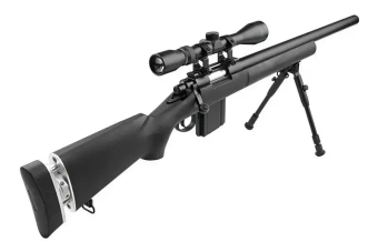 Fusil de airsoft rifle de francotirador MB4404D - con mira y bípode