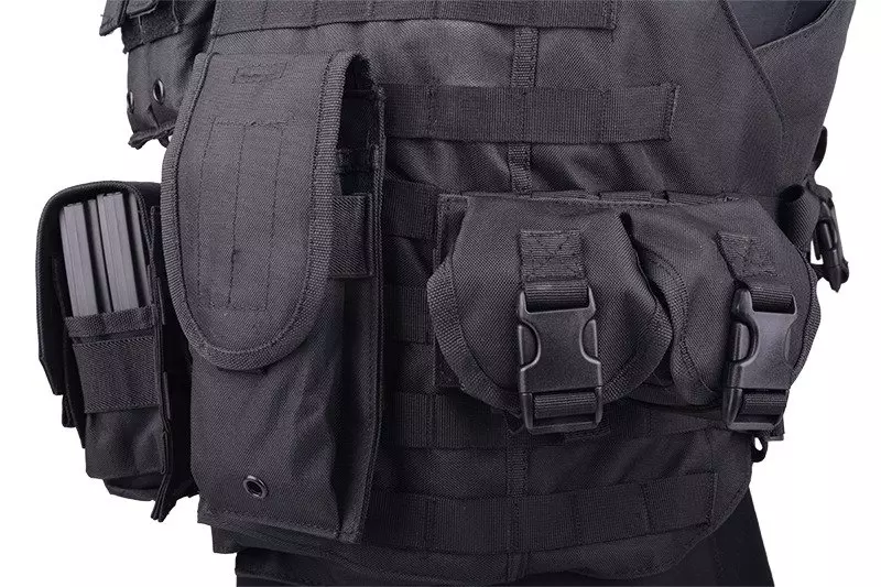 Gilet tactique de type IBA- noir  