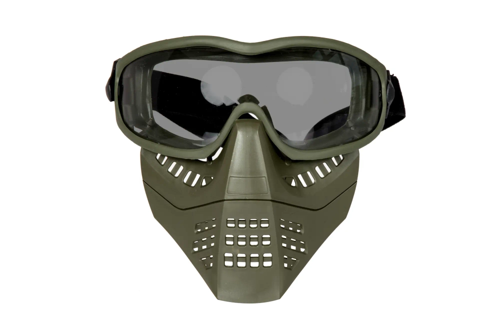 Masque avec lunettes ANT – vert olive