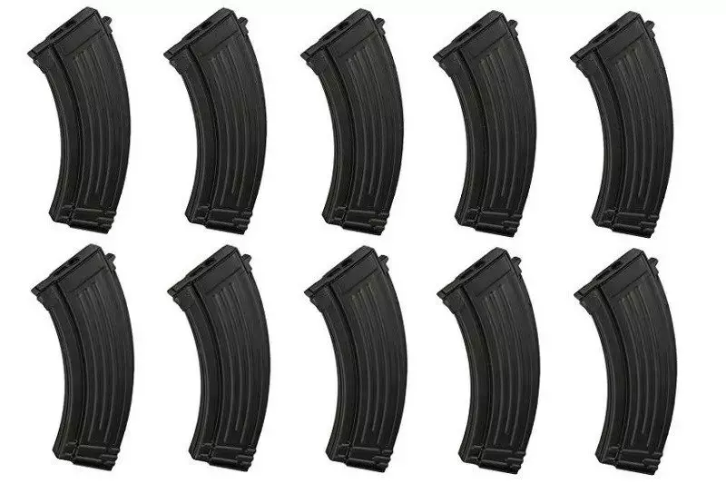Jeu de 10 boules low-cap 70 pour répliques type AK47