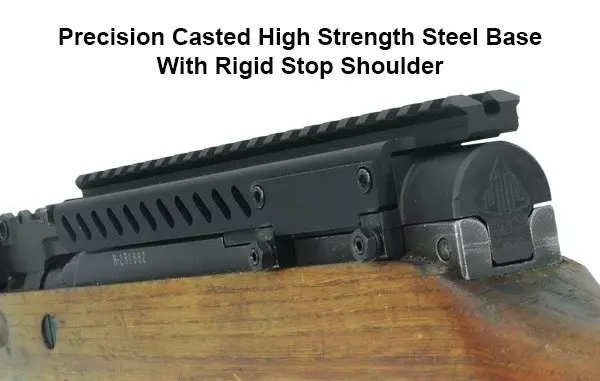 Kryt komory SKS s 22mm RIS lištou - černý
