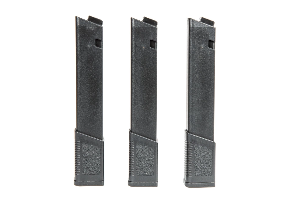 Set of 3 Mid-Cap 120 BB Magazines for KWA Ronin TK.45 Replicas