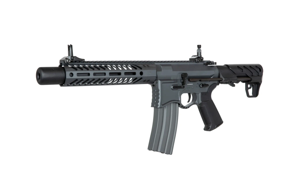 Seekins Precision 9" SBR8 carbine replica with suppressor - grey