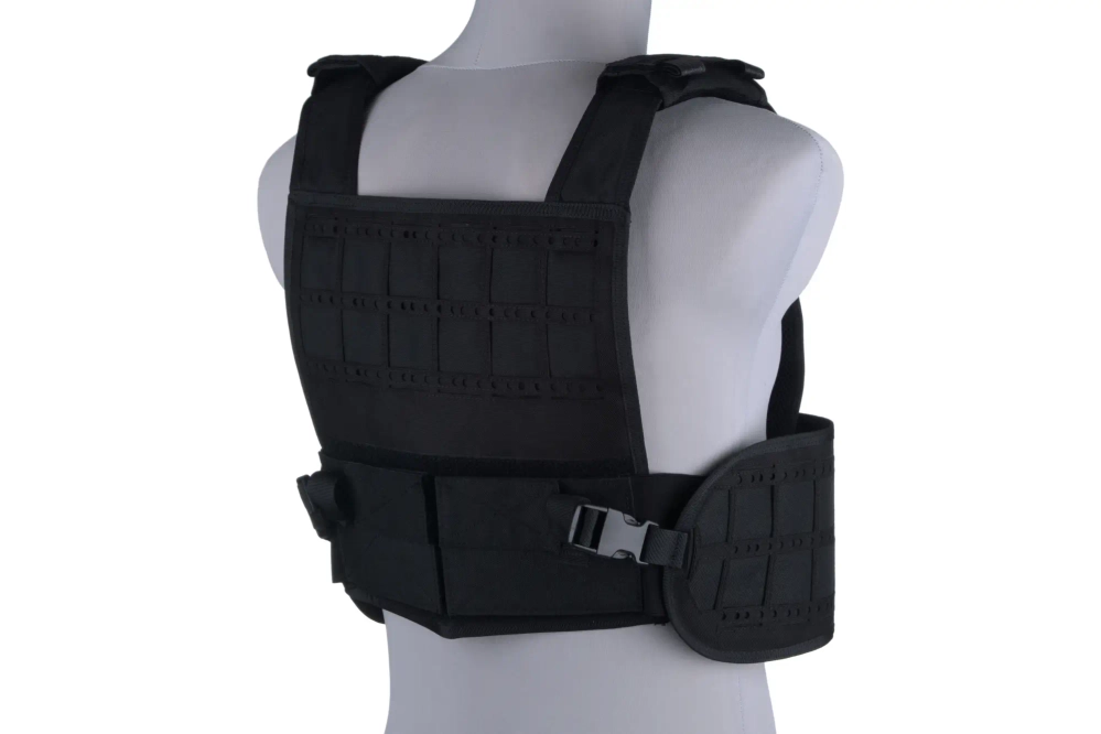 Light Laser-Cut Tactical Vest - Black