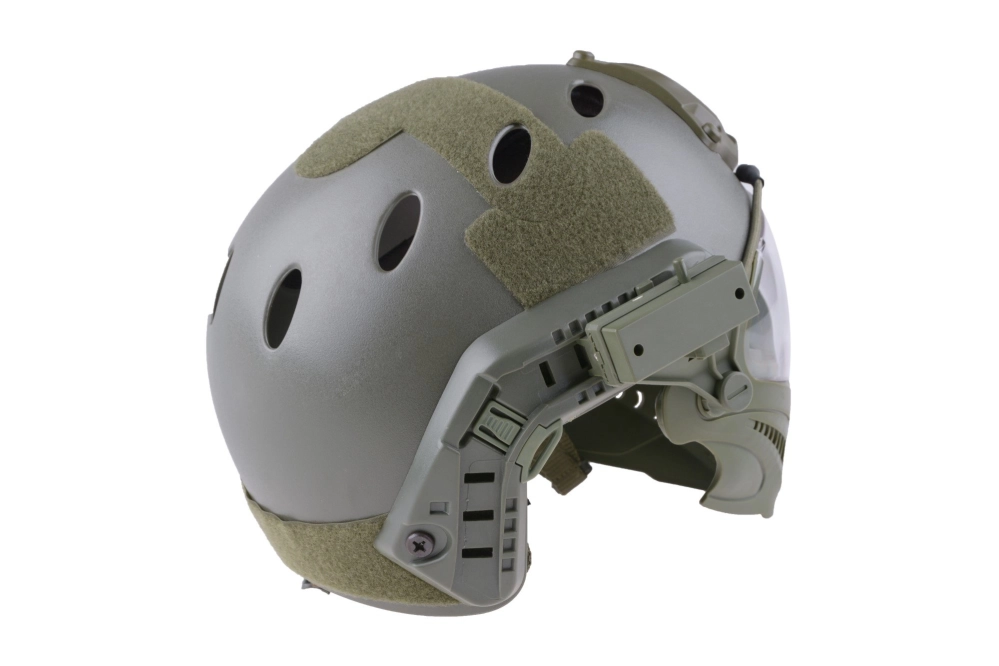 FAST PJ Réplique de casque de pilote - vert olive (OUTLET)