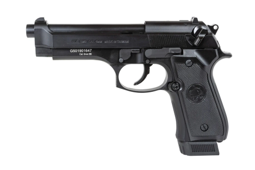 Pistola ICS BLE-BM9 Dual Power airsoft Negra (con cargador de CO2)