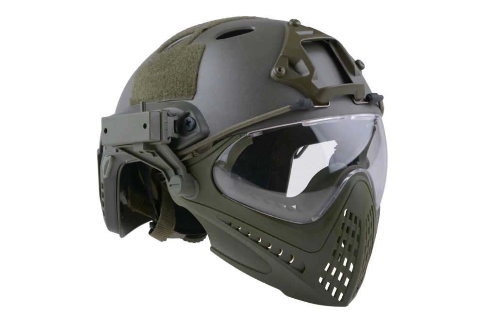FAST PJ Réplique de casque de pilote - vert olive (OUTLET)