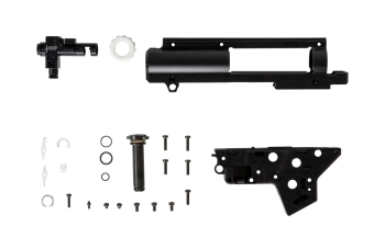 Dwudzielny, wzmocniony szkielet gearboxa v.2 (8mm) z systemem QSC z komorą hop-up
