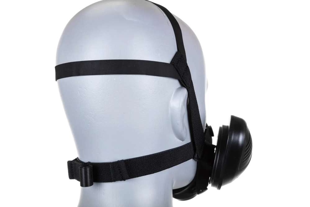 Taktický respirátor Modelovací maska černá