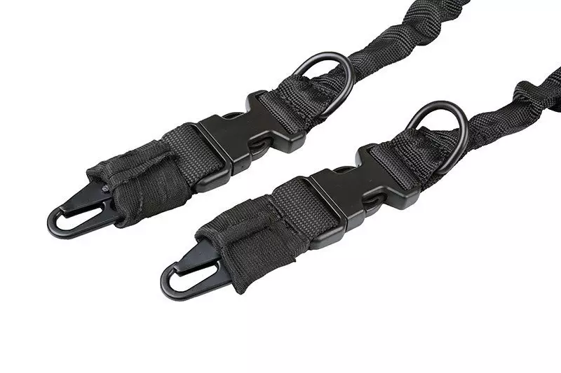 Dwupunktowy pas nośny Bungee - czarny