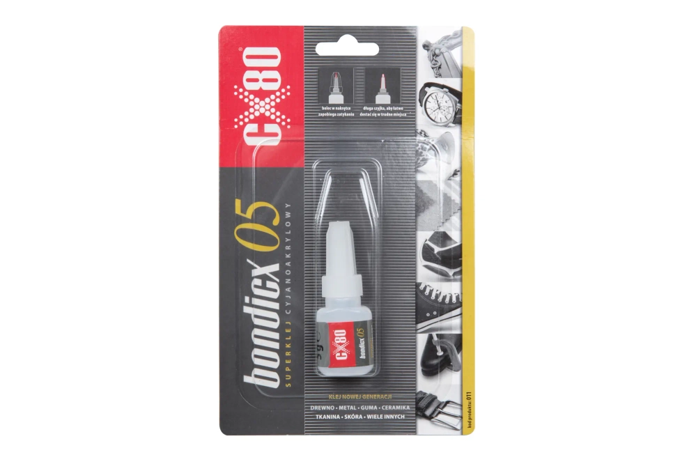 Klej cyjanoakrylowy CX80 Bondicx 5 do ogólnego zastosowania 5g