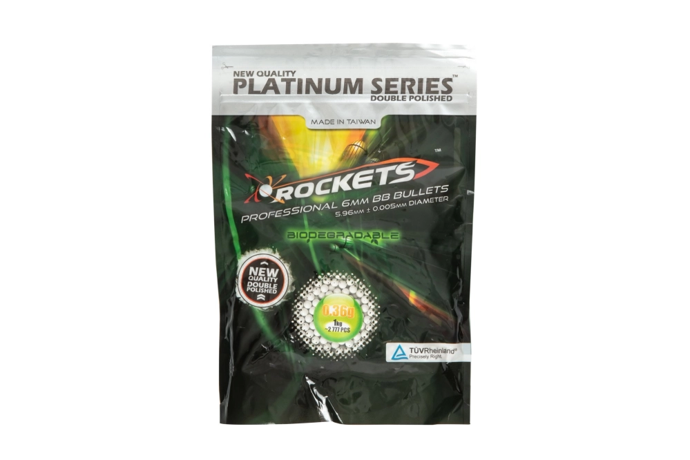 BBs biodegradable 0.36g Rockets Platinum 1 kg