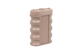 JJ Airsoft JA-1394 schuine frontgreep voor M-LOK/Keymod rail (nylon) Tan