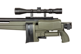 Airsoft pušky odstřelovací puška MB4414D - olivově zelená