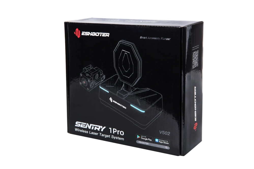 E-Shooter Sentry Laser y Sentry 1 Pro Training Target Set Negro