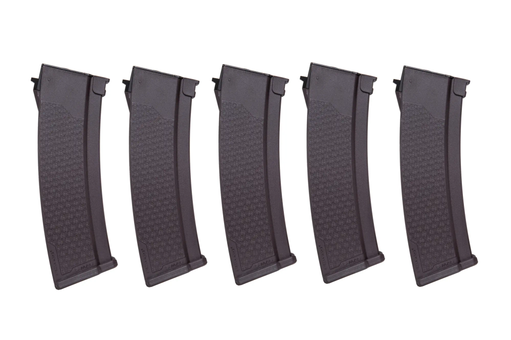 Set of 5 Hi-Cap S-Mag magazines for J-series 380 balls Plum
