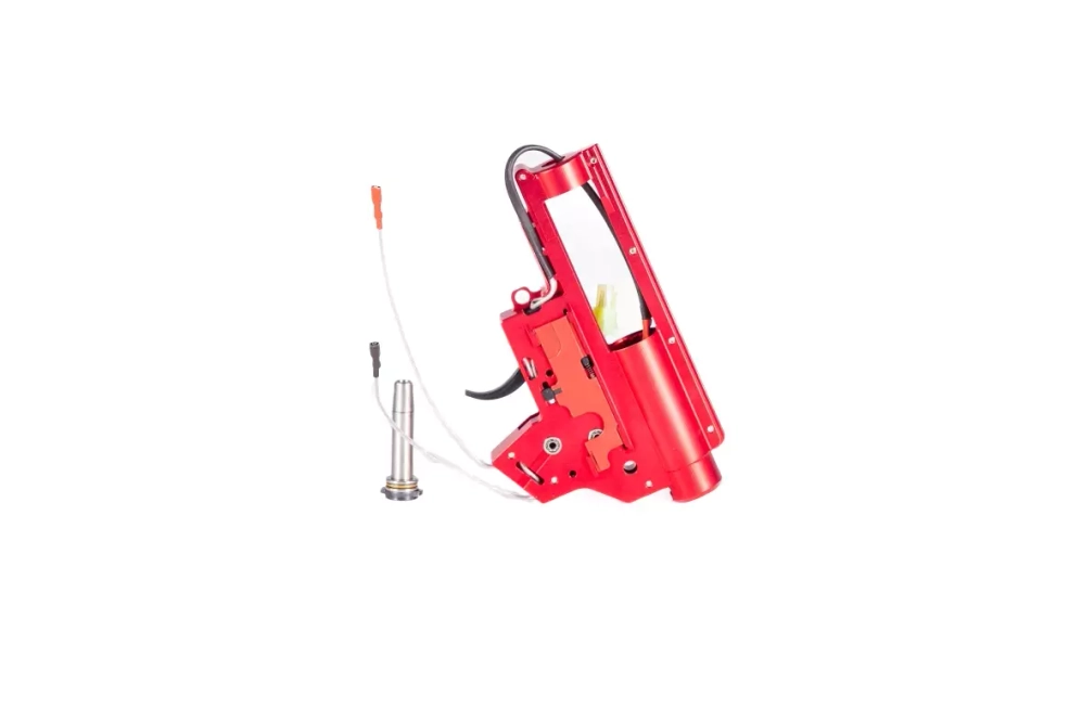 Cadre de gearbox en aluminium V2 CNC QD avec microstick (câblage avant) (OUTLET)
