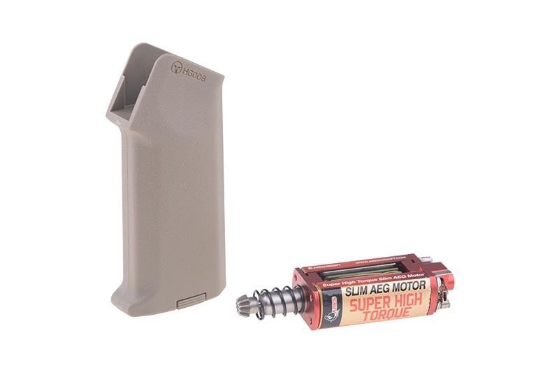 SHT SLIM AMOEBA Motor Grip Set - Long - Tan