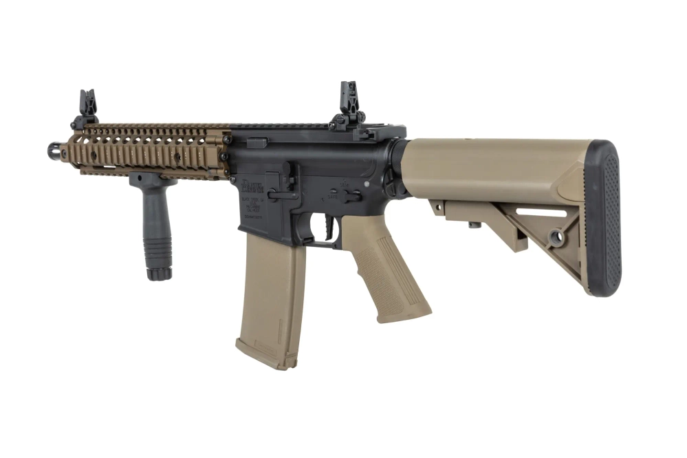 Specna Arms Daniel Defense® MK18 SA-P19 Prime™ HAL™ ETU airsoft Carbine High Torque Chaos Versión bronce