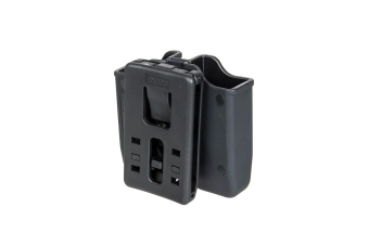 Podwójna polimerowa ładownica pistoletowa (molle) - Czarna