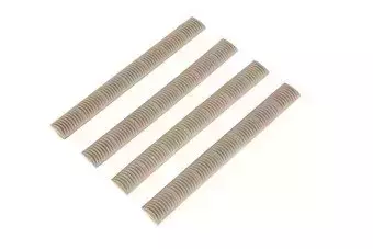 Jeu de 4 gaines 4330 KeyMod™ Wedgelok® (140mm) - Terre noire