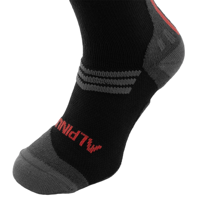 Merino Coolmax wandelsokken Alpinus Valletto 42-46 Zwart