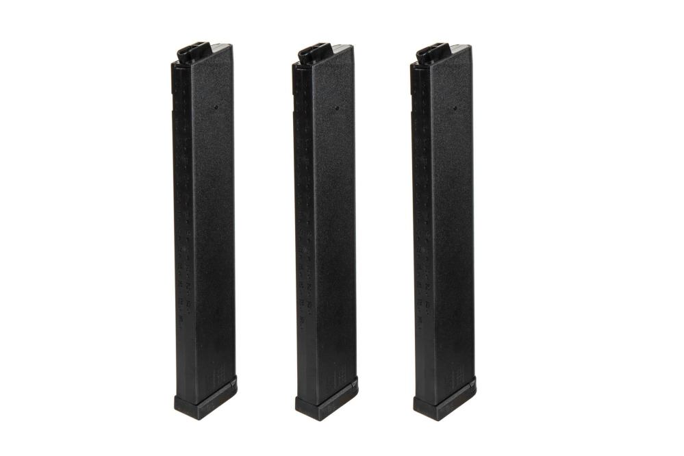 Set of 3 Mid-Cap 120 BB Magazines for KWA QRF Mod.2 Replicas