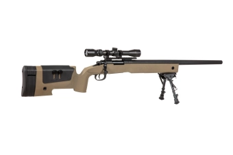 Airsoft pušky puškohled a dvojnožka SA-S02 CORE™ - hnědá barva