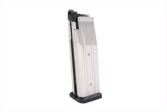 Cargador de gas 31 bolas para pistola de airsoft Hi-Capa - plata