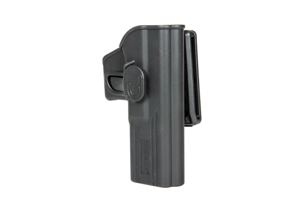 Release Button Holster with Belt Clip for Glock 17 Pistols - Black 
