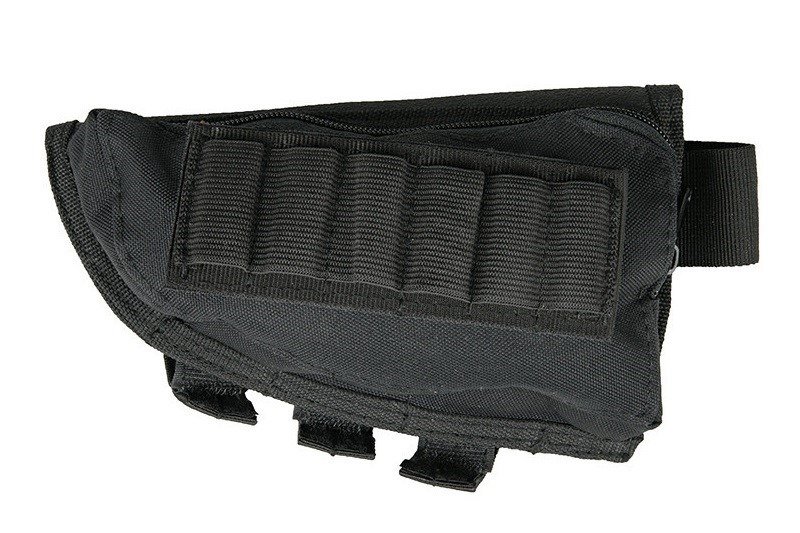 Shotgun Stock Shell Pouch - Black