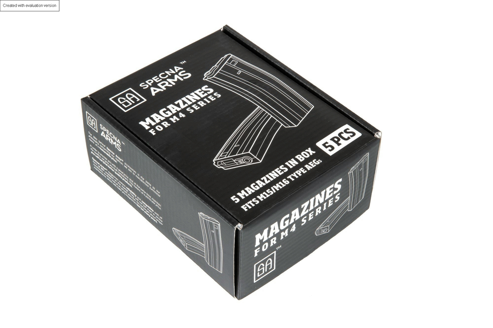 5pcs set - 30rd real-cap magazine for M4/M16 - black
