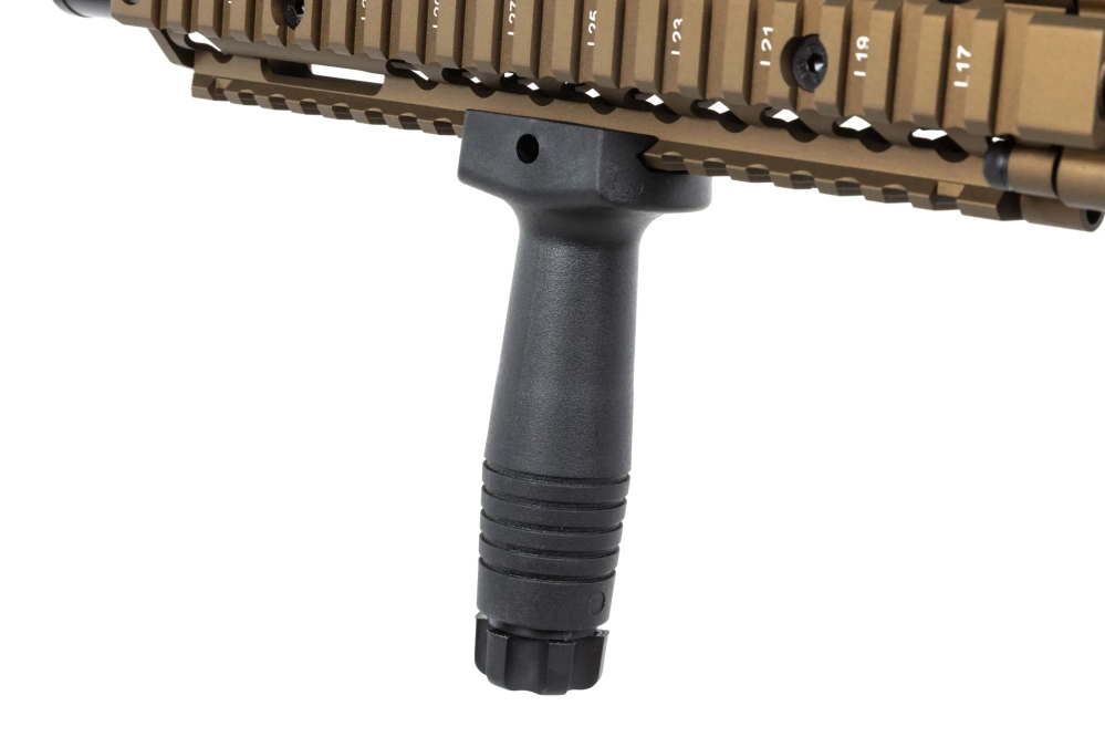 Karabinek ASG Specna Arms Daniel Defense® MK18 SA-P19 Prime™ Aster II ETU z silnikiem bezszczotkowym Single Fire Only Chaos Bronze