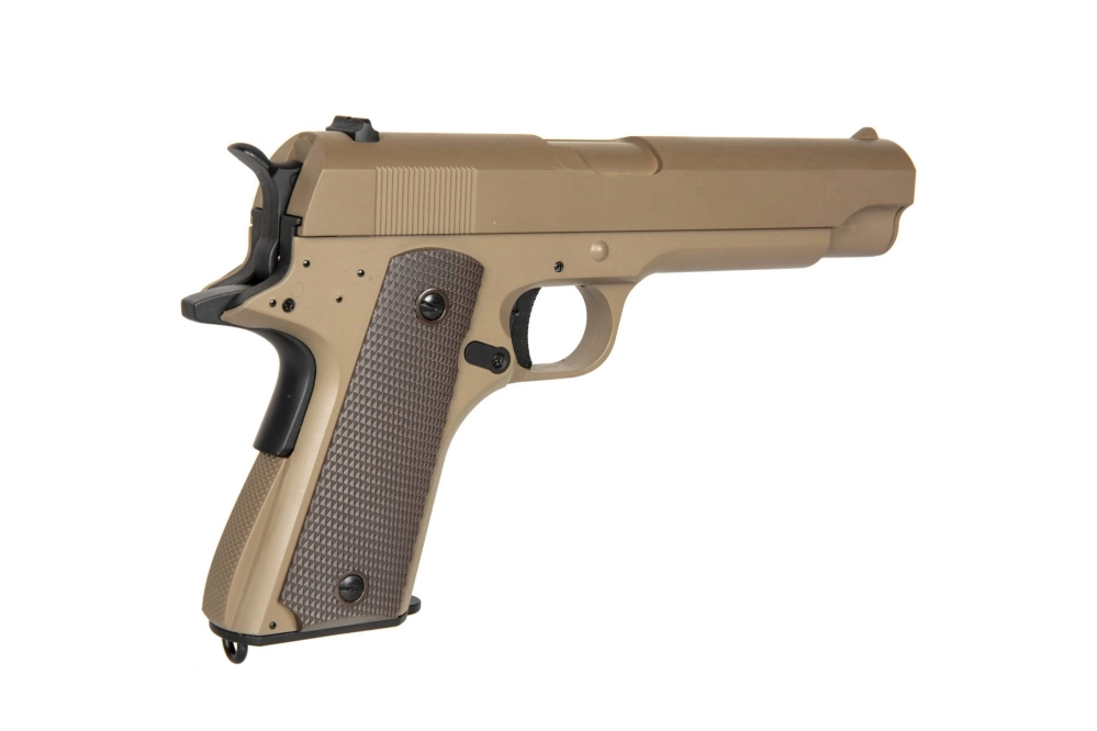 Replika elektrické pistole CM123 - Tan (s baterií)