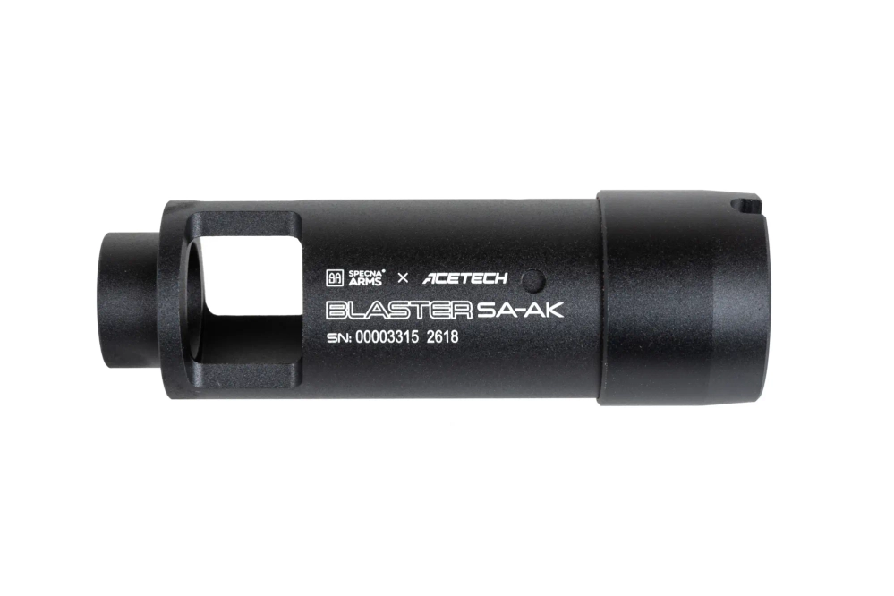 Tracer Specna Arms x AceTech Blaster SA-AK v1 suppressor Black