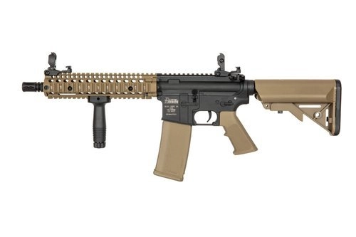 El fusil de airsoft Daniel Defense® MK18 SA-C19 CORE™ X-ASR™- Half-tan