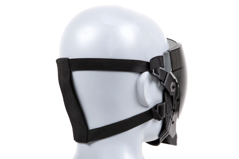 Cyberpunk Commandant masker - Zwart