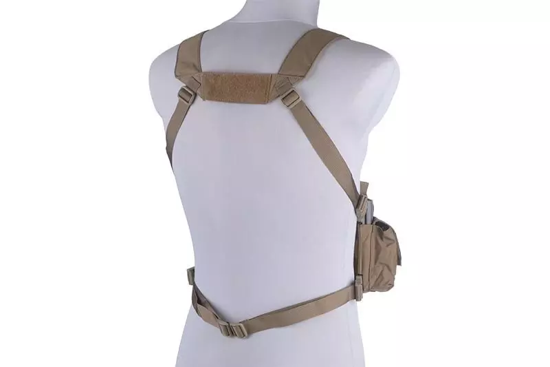 Vesta typ D3CR Chest rig - hnědá