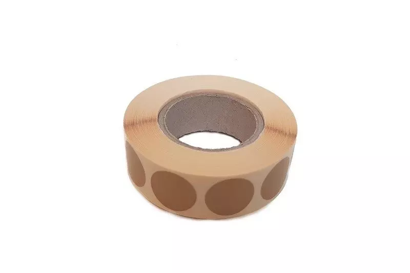 Pegatinas IPSC Shield 20mm - 1000 unidades. - marrón