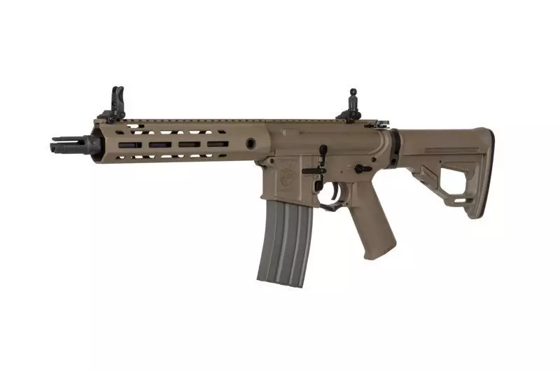 Replika karabinka Helios KAC SR-16E Mod2 CQB M-LOK - Dark Earth
