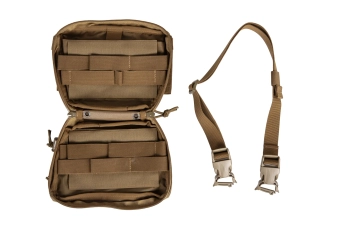 Poche tactique suspendue avec boucle QR Wosport Coyote Brown