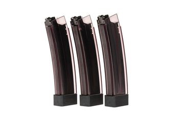 Set of 3 Low-Cap Smoky Magazines (75 BBs) for Scorpion EVO 3 - A1 Replicas