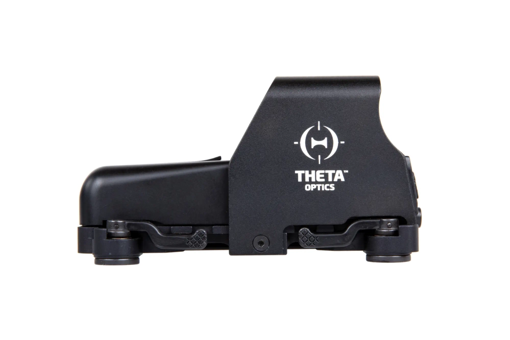 Theta Optics TO553 Červená skleněná airsoftová zbraň kolimátor ového zaměřovače černá