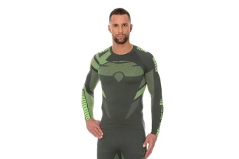 Bluza męska DRY - grafit/limonka