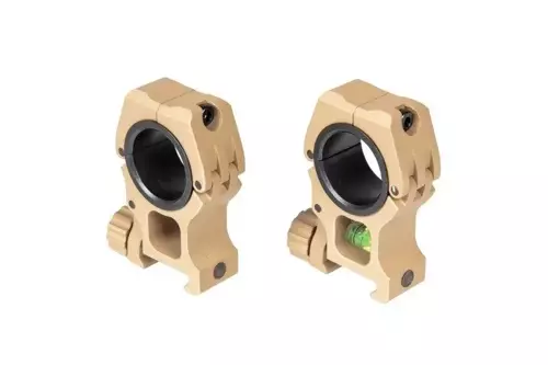 25.4-30mm M10 Scope Mount with Level - Dark Earth