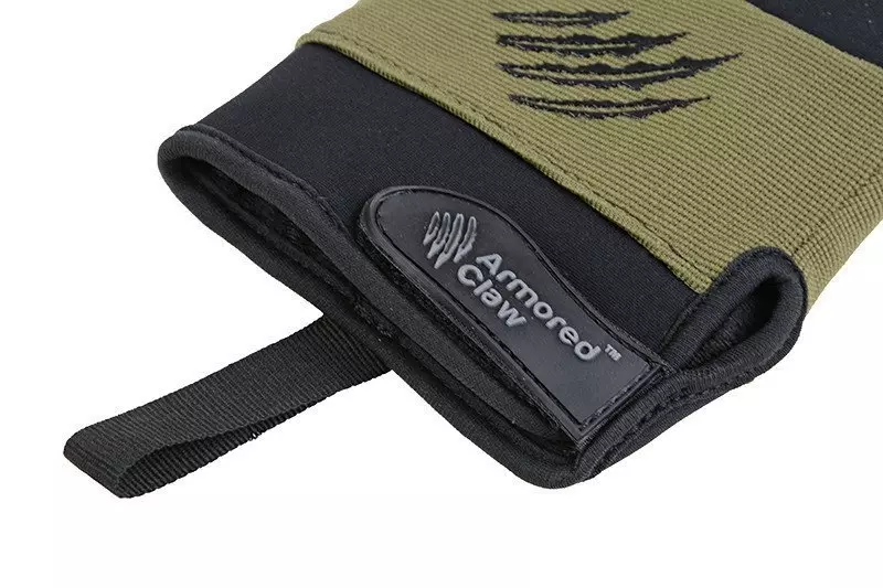 Gants tactiques Tireur à griffes blindé pour temps froid - vert olive